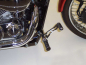 Preview: MB vorverl. Fußrasten / Ness Style Look glatt / kurz 11 cm / schwarz glanz / HONDA VT 750 Shadow / Spirit - RC50 / RC53 /ABS / ABE