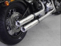 Preview: SALE: MILLER 2-2 - Bronco - silber - EURO4 / Harley Softail MW8-Modelle ST1 / Komplettanlage / EG-BE