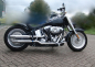 Preview: HECKFENDER Stiletto Smooth 1erCutOut / Stahlblech 215mm / HD-Schwinge / Softail 06 - 07 / Tüv