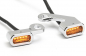 Preview: TB - LED Mini Blinker Stripe chrom - dark / Paar / Harley Softail - ab 2015 / E-Zeichen