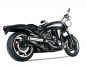 Preview: Eagle Iron SlipOn-Auspuff / "Slash Cut" / silber poliert / Yamaha Road Warrior XV 1700 / 1 x Schalldämpfer /EG-BE