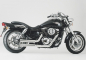Preview: Falcon Double Groove / KAWASAKI VN 1500 / 1600 MS / ohne Kat / silber poliert / ABE