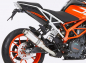 Preview: HURRIC Supersport / Endtopf Alu silber / KTM Duke 125 / ab 2017  / ABE