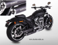 Preview: Black Sale: MILLER - Arozona - black - 2-2 - SlipOn / Harley Davidson Softail Breakout / CVO / EG-BE