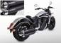 Preview: Black Sale: MILLER  YUMA III - SlipOn / black + silver / Indian Scout Rouge - 1133 ccm / Eu 5 / EG-BE