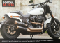 Preview: PENZL - V2-Speed Auspuff / elek. verstellb. / Platin Bronze / HD Softail Fat Bob / ab 2018 / EG-BE