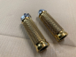 Preview: nur noch 1 x: TB GRIFF - SET - BASE BRASS - gold poliert / mit Gaszugaufnahme / Suzuki / Yamaha