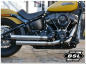 Preview: BSL Top Chopp Staggered Outline Auspuff / Headpipes 70mm VA Outline / Softail / Euro 4 / TÜV