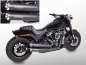 Preview: MILLER - Independence - silber - SlipOn - Euro 4 / Harley FAT BOB / 107/114 CUI / ABE