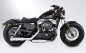 Preview: SALE: MILLER - Silverado II - SlipOn - silber - Harley Sportster XL 883 / 1200 / 2014 - 2016 / EG-BE