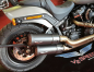 Preview: PENZL - V2-Speed Auspuff / elek. verstellb. / black ceramic / Harley Softail Fat Bob / ab 2018 / EG-BE