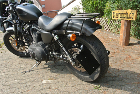 seitl. BR-Kennzeichenh. Kompl.-Set / black / HARLEY SPORTY / ab 2004