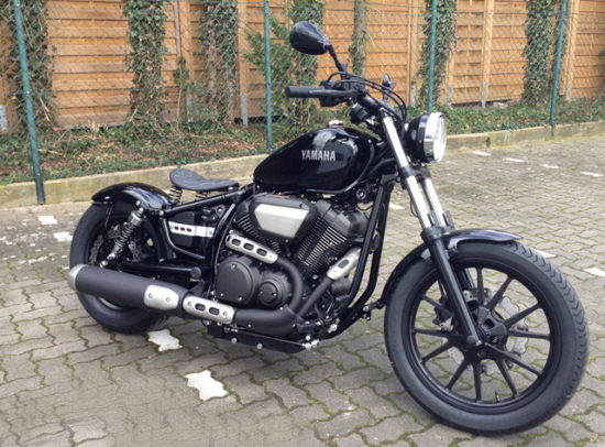 MB Bobber - Schwingsattel + Rahmenplatten - Komplett - Set / mit Federn / black / YAMAHA XV 950 Bolt / R / Racer