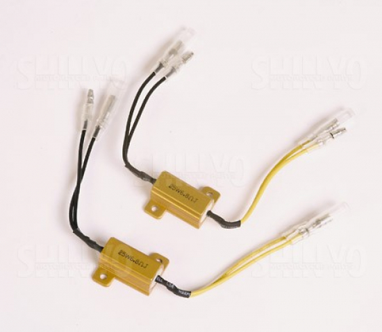mitbestellen: PW Widerstände / LED-Blinker/ 25 W- 6,8 Ohm / mit Kabel / 1 Paar