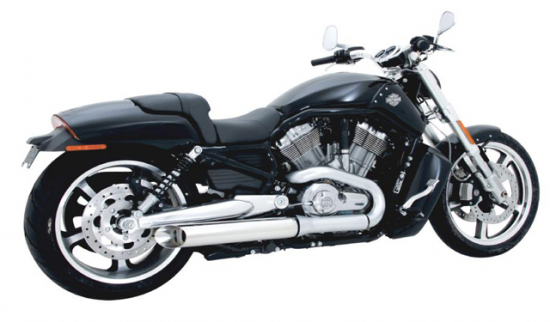 PENZL Retro Line Auspuffset / verstellbar / fein gebürstet / Harley MUSCLE / 500 mm / 09-16 / EG-BE