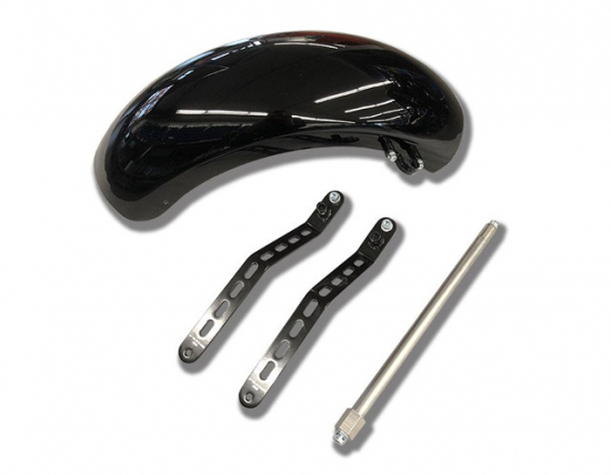 SALE: MB Bobber-Schutzblech-Set / Stahl schwarz glanz - beschichtet / SUZUKI VL / C / M 800 / Tüv