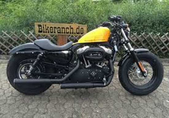 Black Sale: MILLER - 2-2 - SILVERADO II - black / Harley Sportster XL 883 - XL 1200 / SlipOn /  14 - 16 / EG-BE