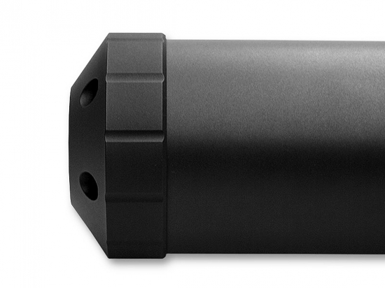 PENZL - Retro - Endkappe GUN - Set / 100 mm / schwarz-matt / Einzelbestellung
