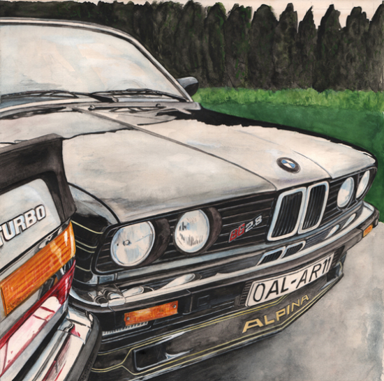 Kunstdruck BMW ALPINA - Helderheit - auf Leinwand / limitiert / 60 x 60 cm