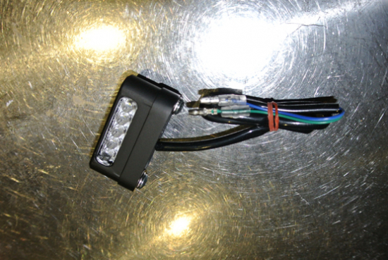 LED - Kennzeichenleuchte - Mini / Alu / schwarz - matt / universal / E-Zeichen