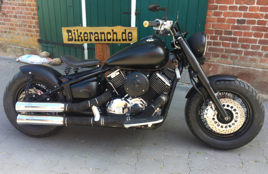 Sale: Bobber - Schutzblech - Set / schwarz glanz / YAMAHA XVS 1100 Cus + Clas / Tüv