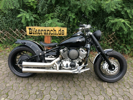 nur bei uns: Miller - KBS - Komplettanlage / silber poliert /// Yamaha XVS 650 / jedes Baujahr / EG-BE