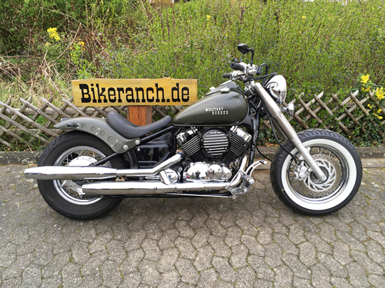 FALCON vorverlg. Fußrasten / 7 cm / Yamaha XVS 650 Custom + Classic / Tüv