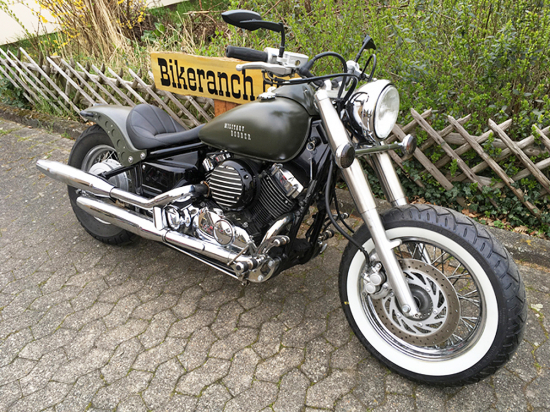 SALE: FALCON vorverlg. Fußrasten-Anlage / 7 cm / Yamaha XVS 1100 Custom + Classic / Tüv