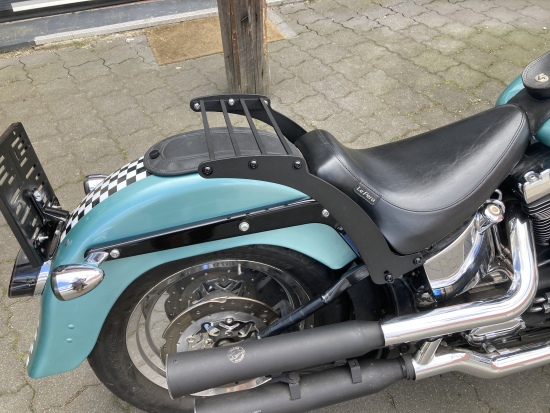 BR - Custom - Gepäckträger / Harley Davidson Softail / Original - Heck / Baujahr ab 2018   / Steel schwarz