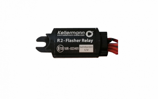 Kellermann - LED Atto Dark DF - Rück-, Bremslicht + Blinker + KE Blinkrelais/ schwarz / Paar / E-Zeich.