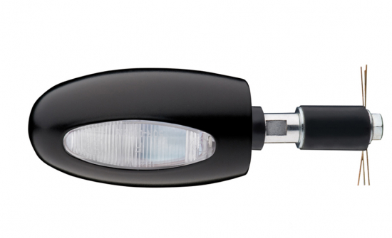 Kellermann Lenkerenden-Blinker / BL 1000 DARK LED / schwarz / Klarglas