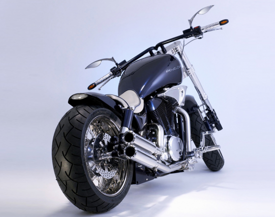 SALE: MILLER - DANDY - silber - 2-2 / Suzuki VS 1400 Intruder / Komplettanl. / EG-BE