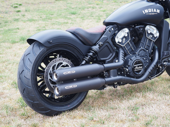 MILLER  - YUMA II / EURO 4 - SlipOn / black / Indian Scout - 1133 ccm / Bobber / EG-BE