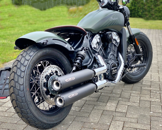 MILLER  - YUMA II / EURO 4 - SlipOn / black / Indian Scout - 1133 ccm / Bobber / EG-BE