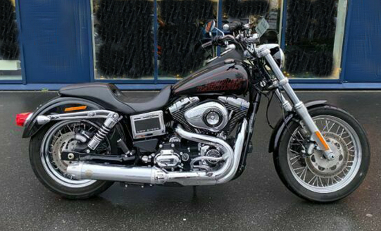 PENZL Retro Line Auspuffset / verstellbar / fein gebürstet / Harley Low Rider / 2014 - 16 / EG-BE