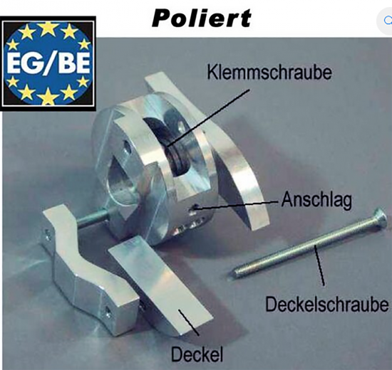 PENZL - Verstellhebel  - poliert / zum Selbstumbau - für jede Penzl-Auspuff-Anlage - mit 2 Endschalldämpfern