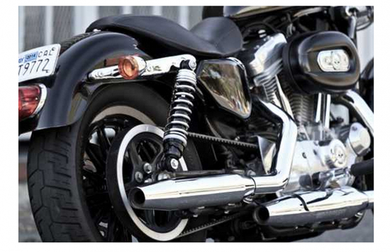 Progressive Suspension 412 Stoßdämpfer - Cruise - 12,5" / chrom / HD SPORTSTER / ab 2004 / 1 Paar / TÜV