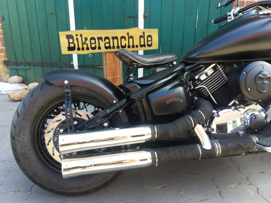 Aussteller: Bobber - Heckfender - Schutzblech-Set / schwarz matt / YAMAHA XVS 1100 Cus + Clas / Tüv