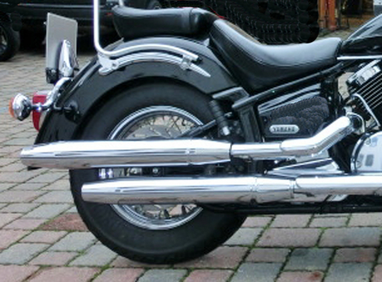 Original - Heckfender / Schutzblech, gebr. / schwarz glänzend - Yamaha DragStar XVS 1100 - CLASSIC