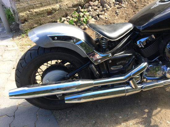 BR Heckfender Steel 240 mm / sehr stabil - ohne Fenderstruts  / roh / YAMAHA XVS 650 Custom + Classic