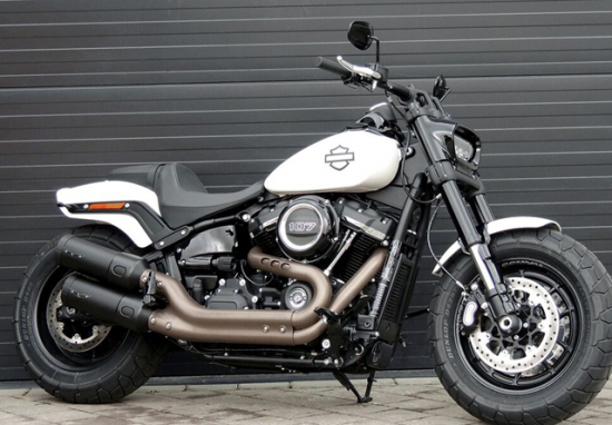 PENZL - V2-Speed Auspuff / elek. verstellb. / Platin Bronze / HD Softail Fat Bob / ab 2018 / EG-BE