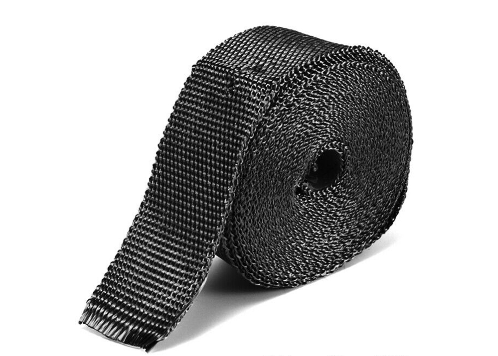 Auspuff Hitzeschutzband, 50 mm x 5 m, schwarz 