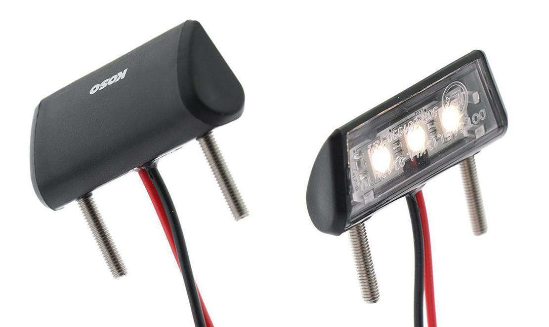 Kennzeichenleuchte »Koso Mini LED«, Kennzeichenbeleuchtung, Beleuchtung &  Hupe, Shop Krad-Werk