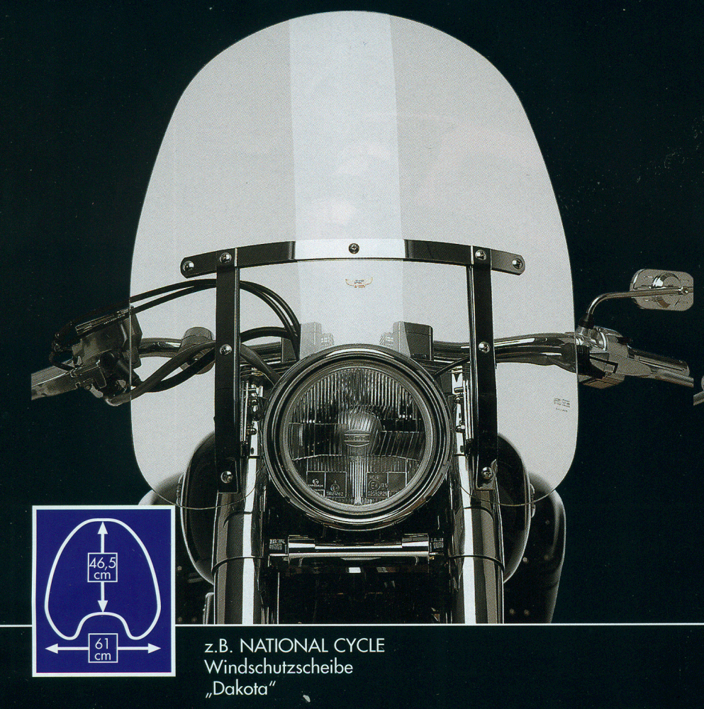 National Cycle Windshield "Dakota" YAMAHA XVS 1300 / mit ABE