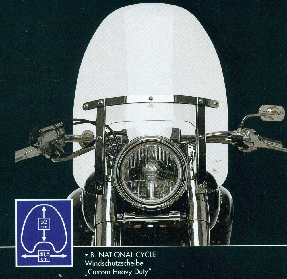 National Cycle Windshield "Custom HEAVY Duty" / KAWASAKI VN 1500 Classic / mit ABE