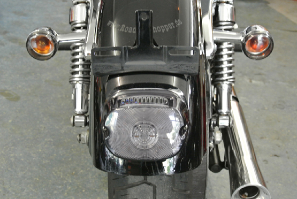 BR - DARK - CUSTOM Blinker / Smoke - Black / 1 Paar / HD Elektra Glide / E-Zeichen