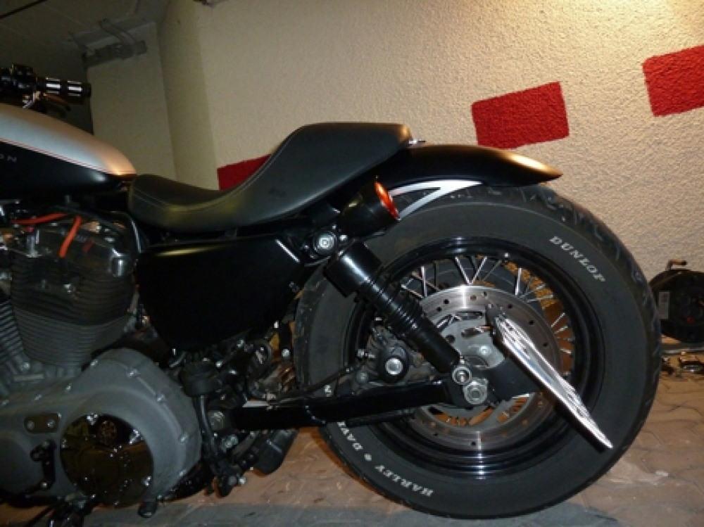 HECKFENDER Stiletto Smooth /190 mm / Cut Out / HD Sportster 04-18 / Tüv