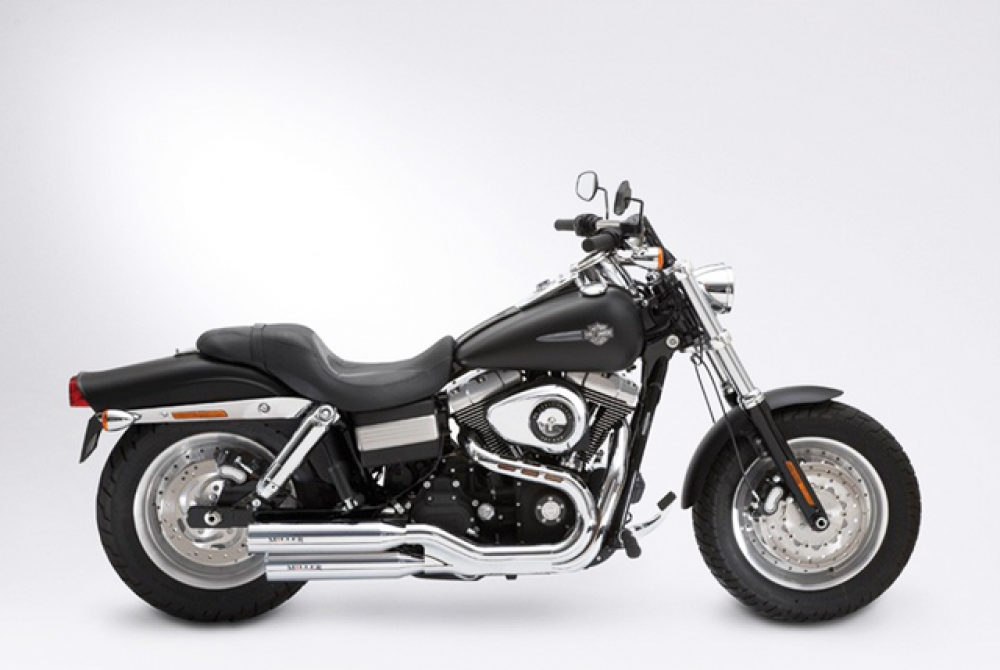 Sale: MILLER - UTAH III - 2-2 / silber / Harley FAT BOB / FD2-FS2 / EURO 4 / SlipOn / EG-BE