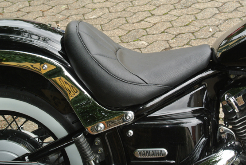 BR FAHRERSITZ / BR-Design / YAMAHA XVS 650 Classic  / für Original-Heckfender