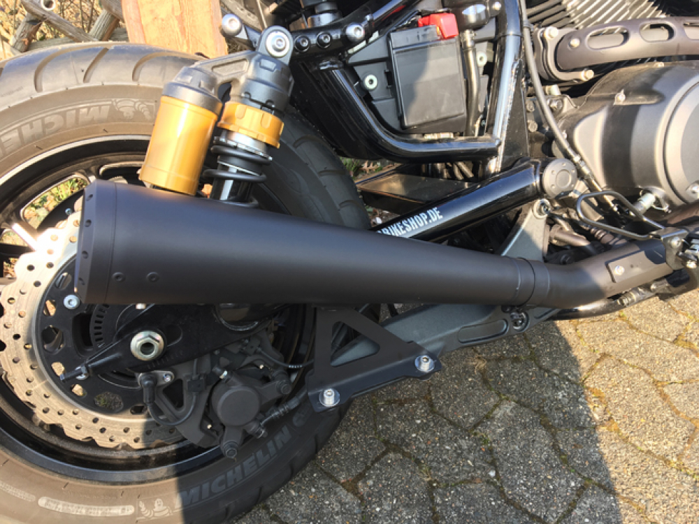 MILLER 2-1 - Avenger X II / KAT / Endschalldämpfer blackmatt / Yamaha XV 950 / R / Bolt / EG-BE